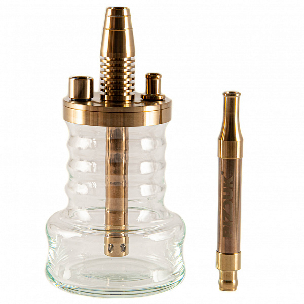 Кальян Pizduk Pro золотой Чёрная сумка (21 см) в Самаре