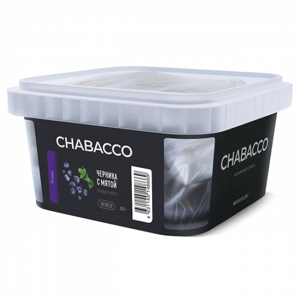 Смесь Chabacco Medium Blueberry Mint (Черника с Мятой) 200 гр в Самаре