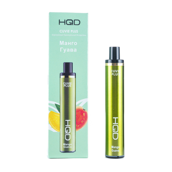 Одноразовая электронная сигарета HQD Cuvie Plus Mango Guava (Манго Гуава) 1200 затяжек в Самаре