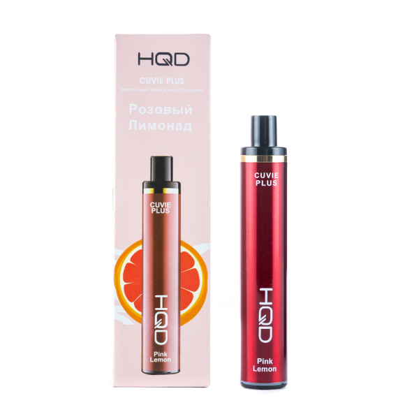 Одноразовая электронная сигарета HQD Cuvie Plus Pink Lemon (Розовый Лимонад) 1200 затяжек в Самаре