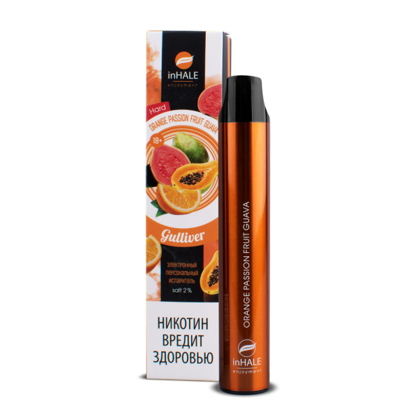 inHale Guliver Hard Orange Passion Fruit Guava (Апельсин Маракуйя Гуава) 1500 затяжек в Самаре