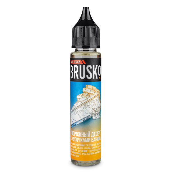 Жидкость Brusko Salt Творожный Десерт С Кусочками Банана 30 мл в Самаре
