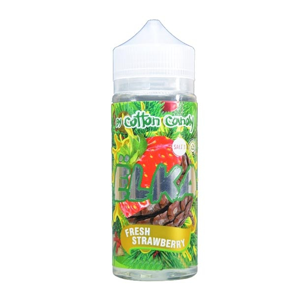 Жидкость Cotton Candy ЁLKA FRESH STRAWBERRY (Хвоя С Мятой И Клубникой) (120 мл, 0 мг/мл) в Самаре