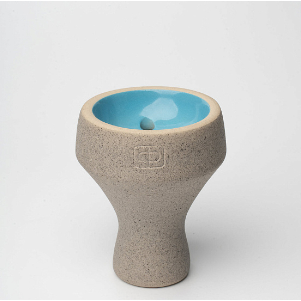Чаша Форма Турка Бетон (Серый/Голубой) в Самаре