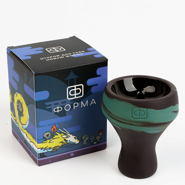 Чаша Форма Турка Черная Глазурь (Изумруд) в Самаре