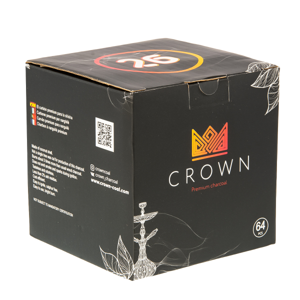Уголь Crown Кокосовый 64 Шт (26 Мм) в Самаре