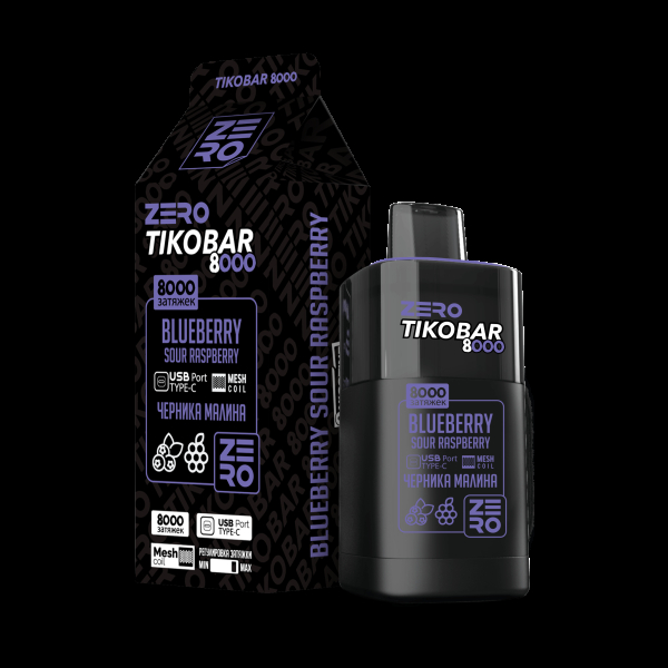 Электронка Tikobar Zero Черника Малина 8000 Затяжек в Самаре