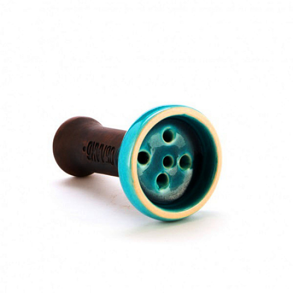 Чаша Облако Black Glaze Голубая Кракле для кальяна в Самаре