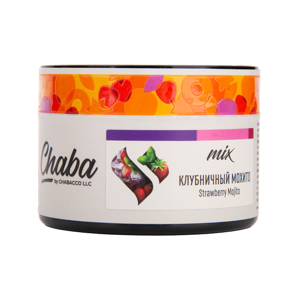 Бестабачная смесь Chaba Mix Strawberry Mojito Nicotine Free 50 грамм в Самаре