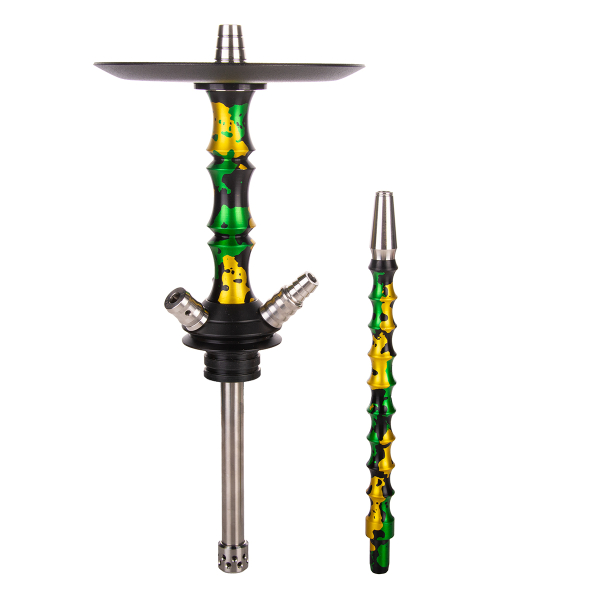 Кальян Mamay Customs Asian Micro Special Anod Зелёно Золотой Камуфляж в Самаре