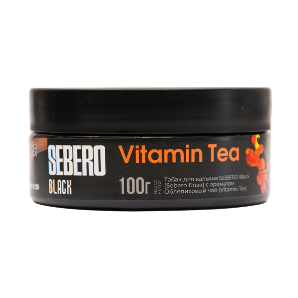 Табак Sebero Black Vitamin Tea Облепиховый Чай 100 грамм в Самаре