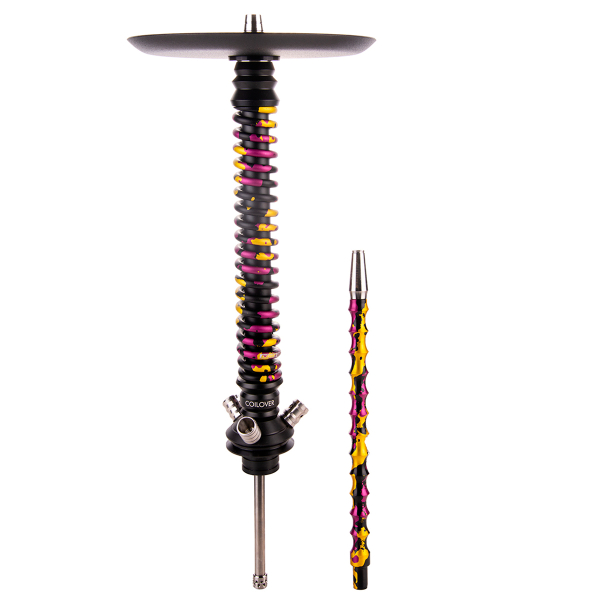 Кальян Mamay Customs Coilover Большой   Чёрный Пурпурный/золотой Камуфляж в Самаре