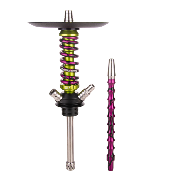 Кальян Mamay Customs Coilover Micro   Салатовый Сплеш Пурпурный в Самаре