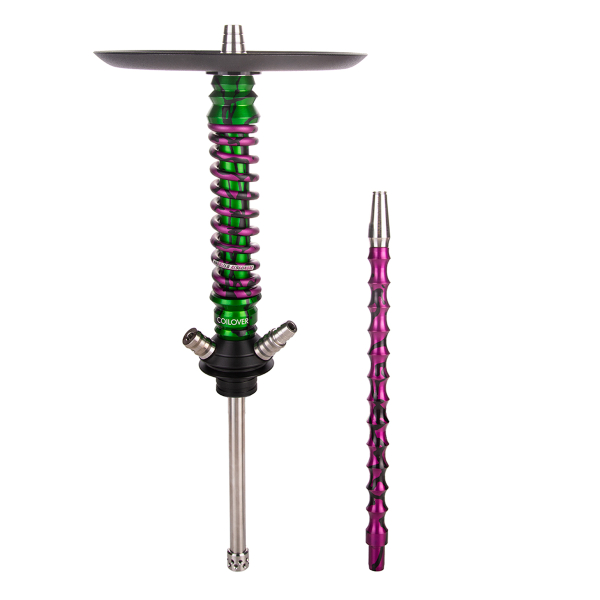 Кальян Mamay Customs Coilover Mini   Зелёный Сплеш Пурпурный Сплеш в Самаре