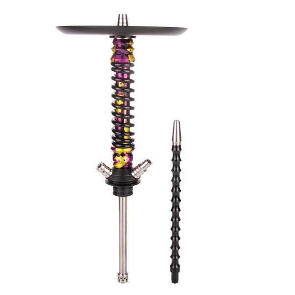 Кальян Mamay Customs Coilover Mini   Пурпурный/золотой Камуфляж Чёрный в Самаре