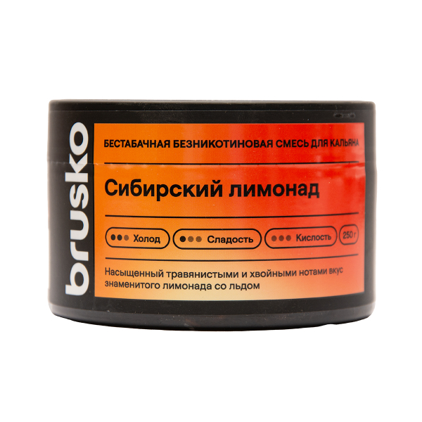 Бестабачная смесь Brusko Сибирский Лимонад 250 грамм в Самаре