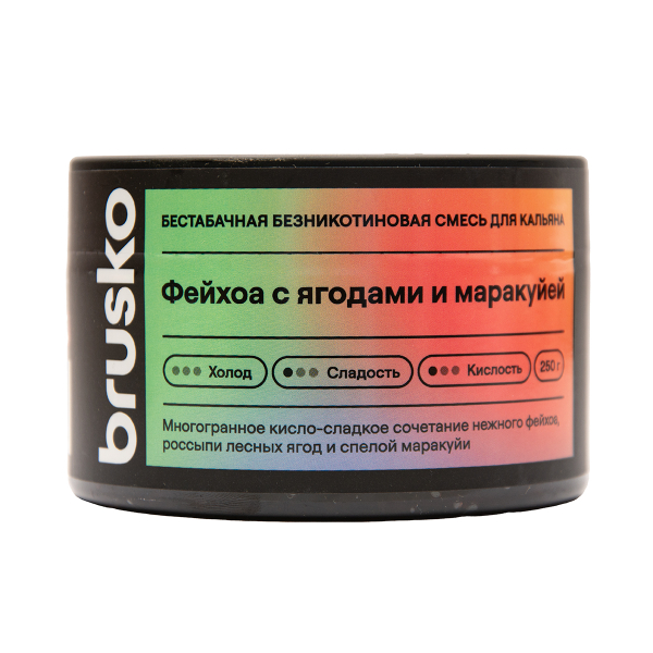 Бестабачная смесь Brusko Фейхоа С Ягодами И Маракуйей 250 грамм в Самаре