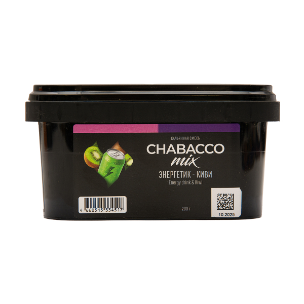 Бестабачная смесь Chabacco Mix Medium Energy Drink & Kiwi 200 грамм в Самаре