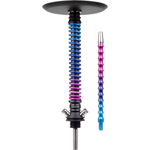 Кальян Mamay Customs Coilover Big Anod Черный Мат Blue Space в Самаре