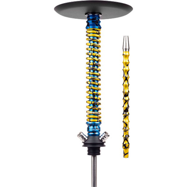 Кальян Mamay Customs Coilover Big Anod Special Blue Splash Gold в Самаре