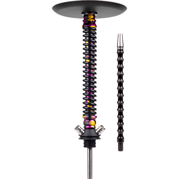 Кальян Mamay Customs Coilover Big Anod Special Purple Gold Camo Черный Глянец в Самаре
