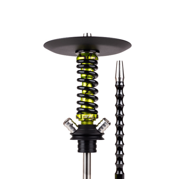 Кальян Mamay Customs Coilovers Micro Anod Oliva Splash Черный Глянец в Самаре