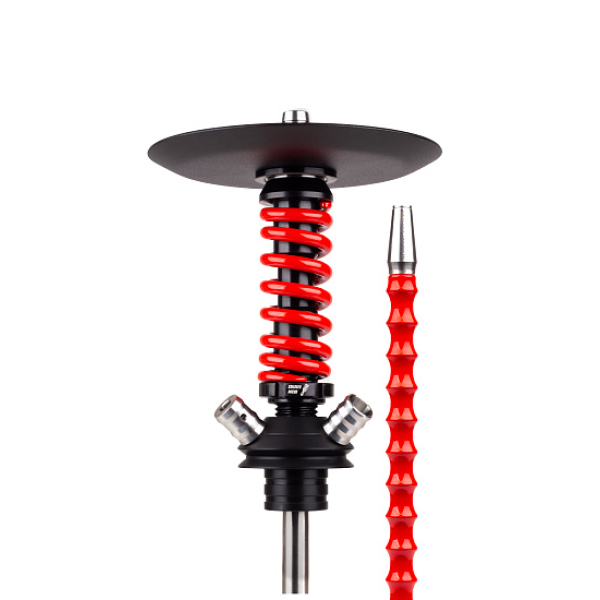 Кальян Mamay Customs Coilovers Micro Anod Черный Красный Глянец в Самаре