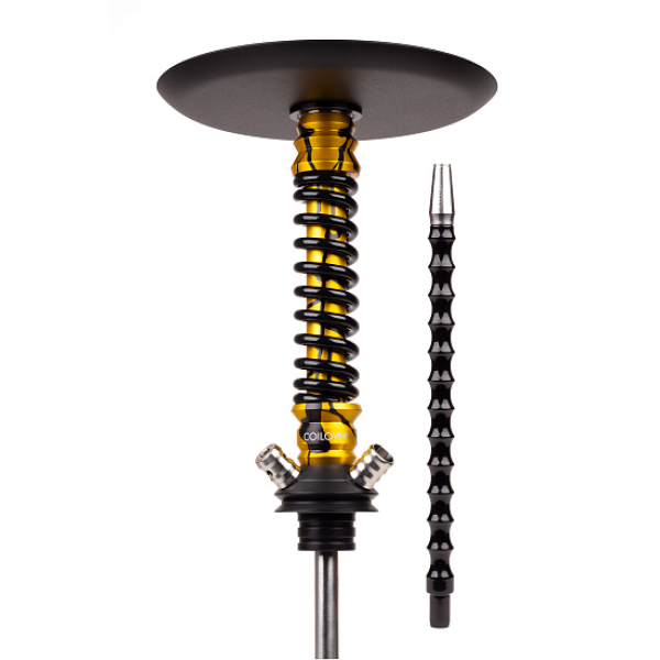 Кальян Mamay Customs Coilovers Mini Anod Gold Splash Черный Глянец в Самаре