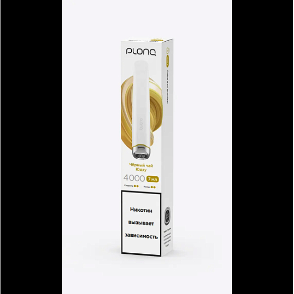 Электронка Plonq Plus Pro 4000 Черный Чай Юдзу 4000 затяжек в Самаре