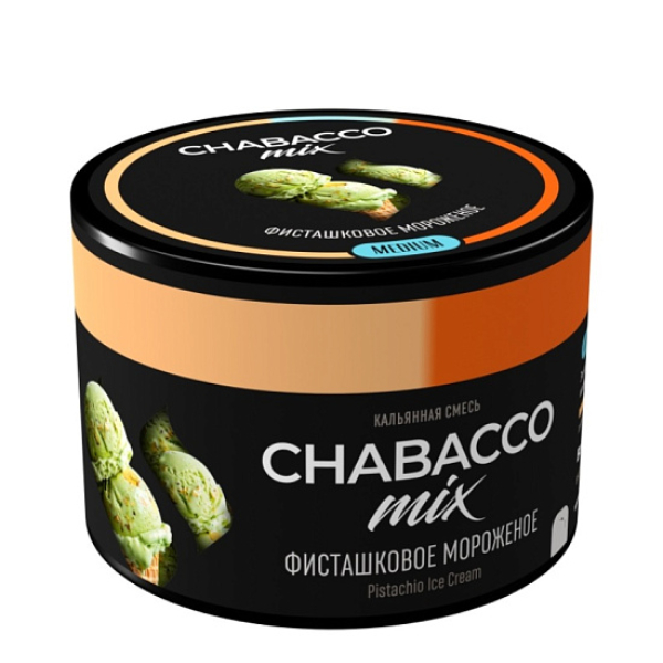 Бестабачная смесь Chabacco Mix Pistachio Ice Cream Фисташковое Мороженое Medium 40 грамм в Самаре