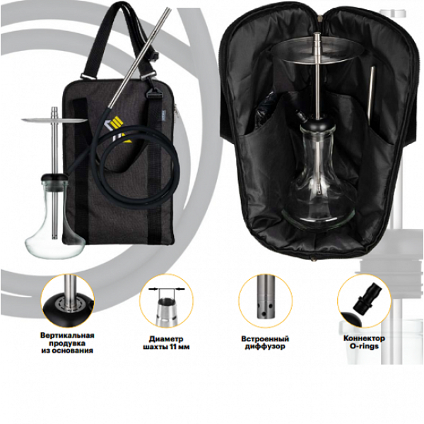 Кальян Y.K.A.P. KILLER MINI Чёрный (54 см) в Самаре